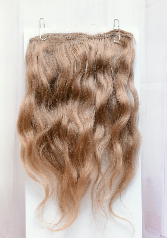 リトルポリッシュ別注　ロシアモヘア　ウェフティング　コルク（幅約90～100cm,長さ約18cm～20cm)　　