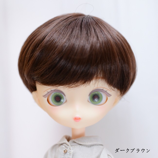 海外製 シンプルショート ドールウィッグ 6-7inch パープルミックス