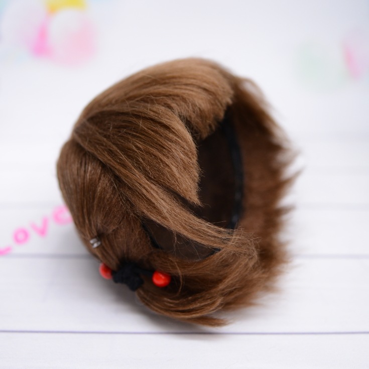 Qbaby BJDビッグヘッドサイズ】 レッドフルーツボブ ＜ブラウン