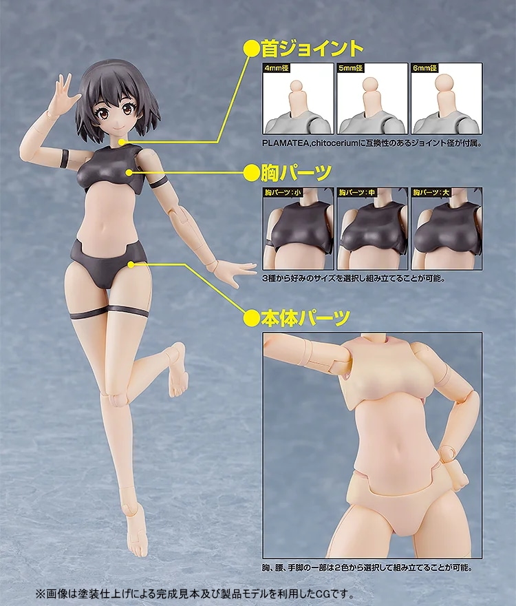 【グッドスマイルカンパニー】組み立て式プラモデル PLAMATEA ミューズボディ：いちか Aタイプ【2026年1月下旬発売】