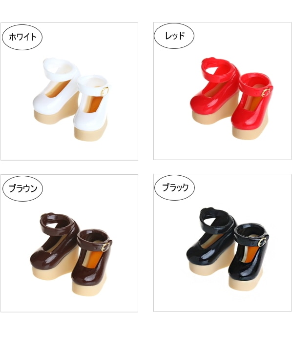 【オビツ製作所】 11cmボディ用 　ベルト付ウェッジソール 　(4色)　 /11SH-F007