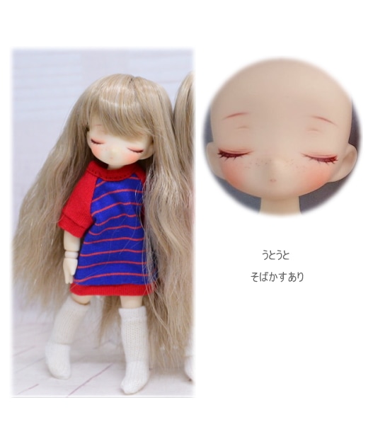 ピコP カスタムドール】 眠り目・そばかすちゃん （衣装・ウィッグ付