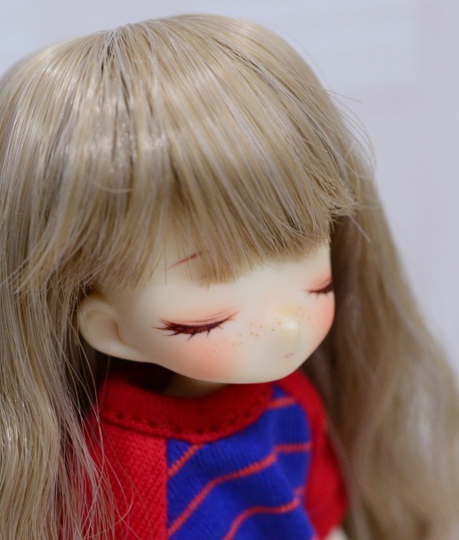 ピコP カスタムドール】 眠り目・そばかすちゃん （衣装・ウィッグ付
