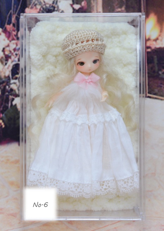 カスタムアイシードール ❀ドレス花かんむりセット ＊不定期出品＊ カスタムアイシードールドレス花かんむりセットふわふわロング