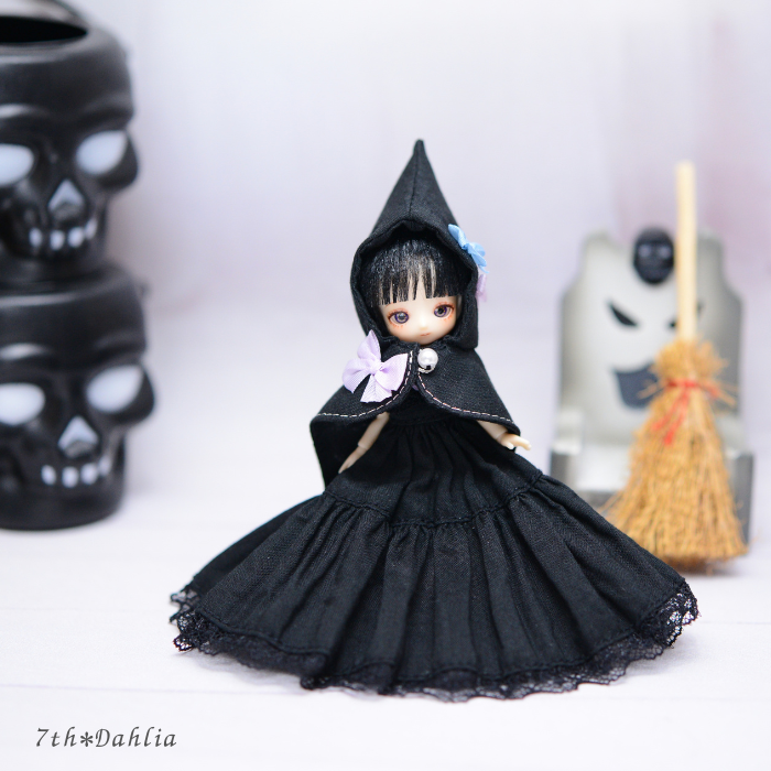 販売前準備中 7th*Dahlia様 ミゼットドールサイズ コウモリケープの