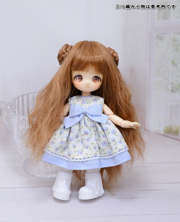 完売 【4インチ】 耐熱 ドール用ウィッグ ゆるロングウェーブ