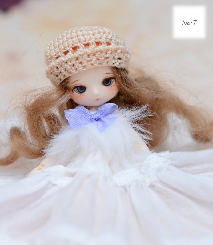 お迎え頂きました　　【ミゼットドール】　カスタムドール　No.7 （☆メイク:@okurido 様  ☆衣装：@7thdahlia 様）