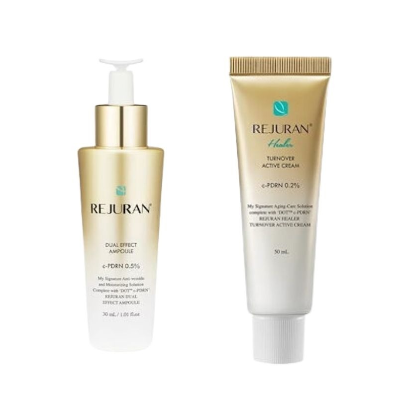 【直送品（買い合わせ不可）】[1セット]REJURAN (リジュラン) デュアル エフェクトアンプル＋ターンオーバー アクティブ クリーム　　