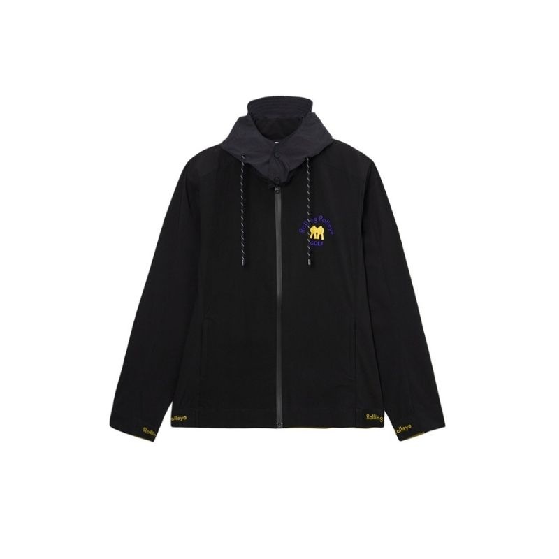【直送品（買い合わせ不可）】Mサイズ ユニセックス Rolling Rolleye ロールロール グレープ ウィンドブレーカー ブラック　　
