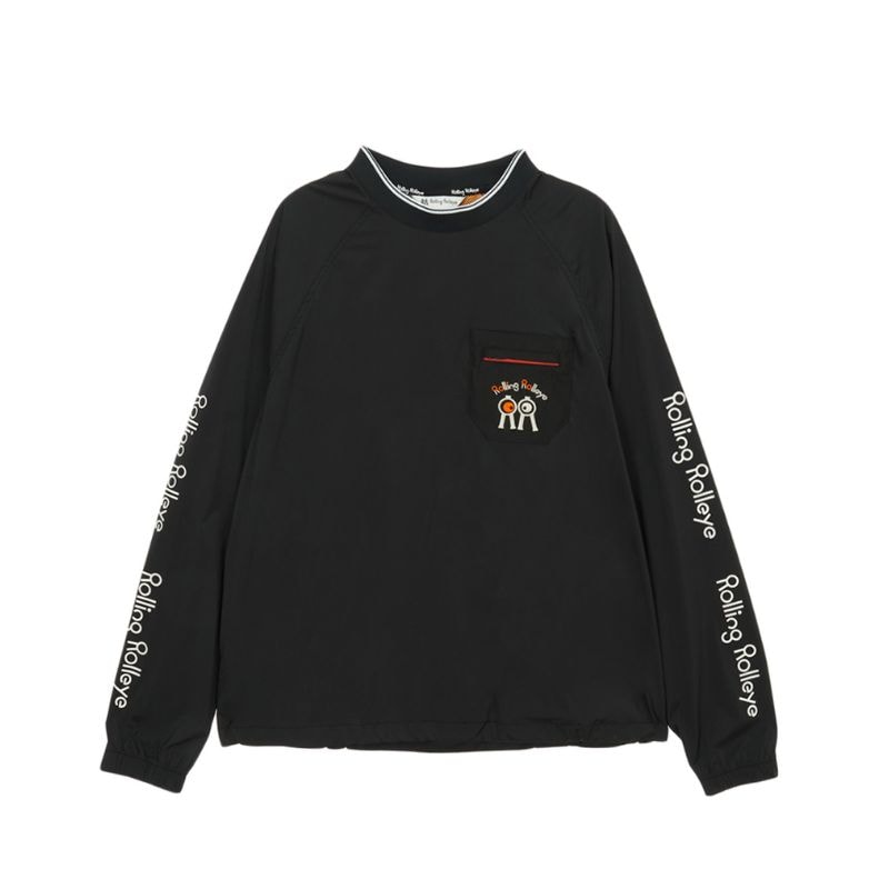 【直送品（買い合わせ不可）】Mサイズ ユニセックス Rolling Rolleye ロールロール ウィンドブレーカー  アルファ ブラック　　