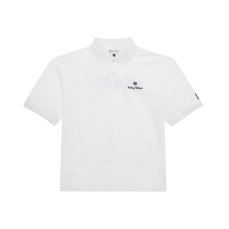 【直送品（買い合わせ不可）】XLサイズ メンズ Rolling Rolleye ロールロール デイリー PK Tシャツ ホワイト　　