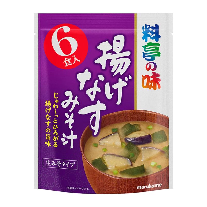 [7個]マルコメ 料亭の味 揚げなすみそ汁　6食　賞味期限2025.09.30