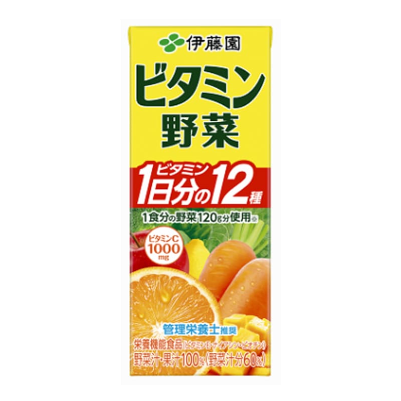 [24本]伊藤園 ビタミン野菜 紙パック　200ml　賞味期限2025.12.14