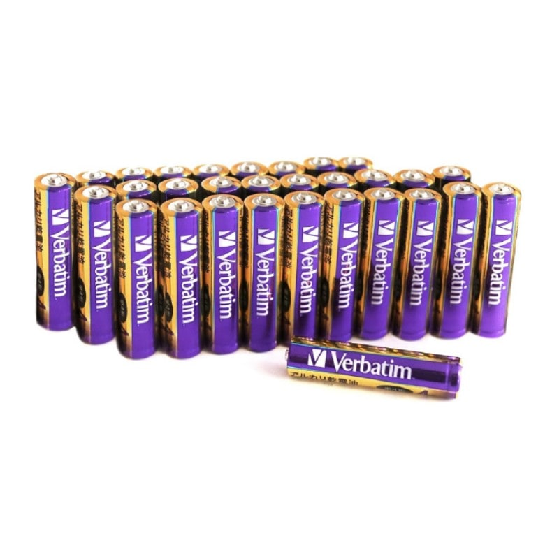 [1セット]Verbatim アルカリ乾電池30本入り 単4　　