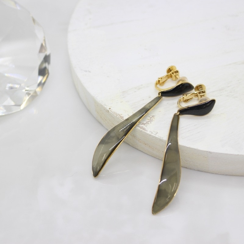 [1個]The Rule　Veronica earring　ブラック　　