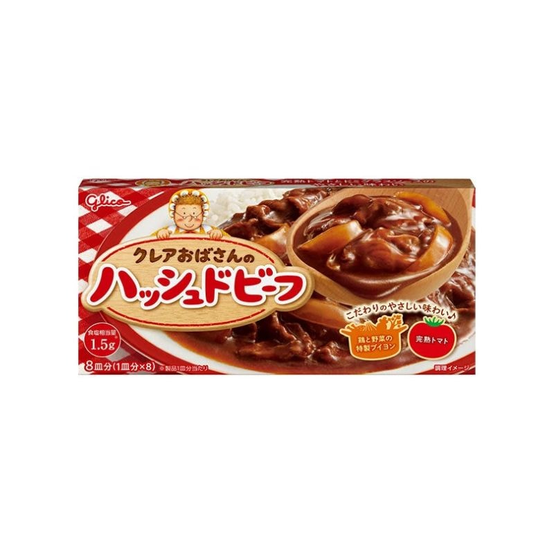[5個]江崎グリコ クレアおばさんのハッシュドビーフ　140g　賞味期限2025.11.30【賞味期限間近】