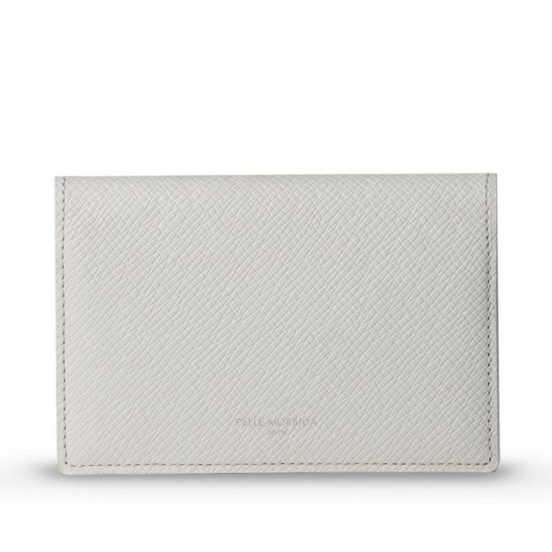 ペッレモルビダ PELLE MORBIDA バルカ エンボスレザー 名刺入れ・カードケース PMO-BA305 (WHT)　　