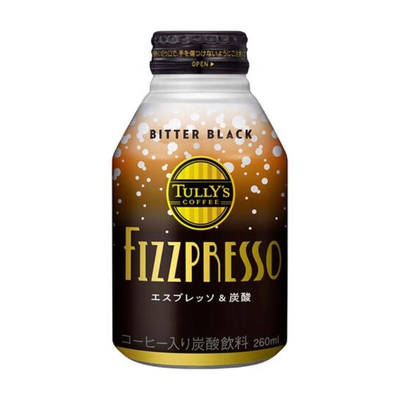 [24本]伊藤園 TULLY’S COFFEE FIZZPRESSO エスプレッソ＆炭酸 BITTER BLACK　260ml　賞味期限2025.12.31【賞味期限間近】