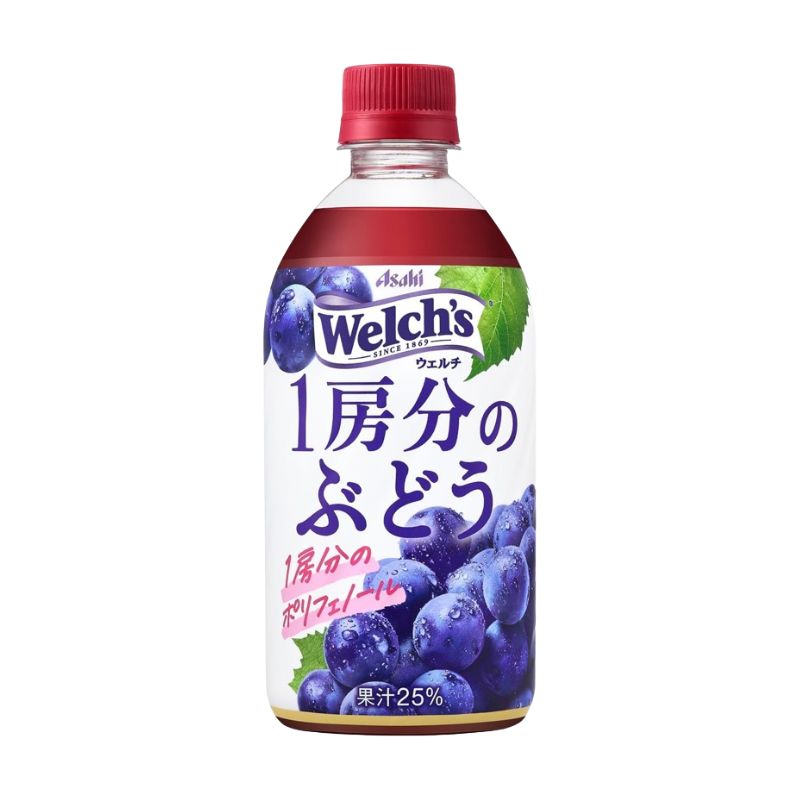 [24本]アサヒ飲料 Welch's 1房分のぶどう 470ml 賞味期限2026.10.31