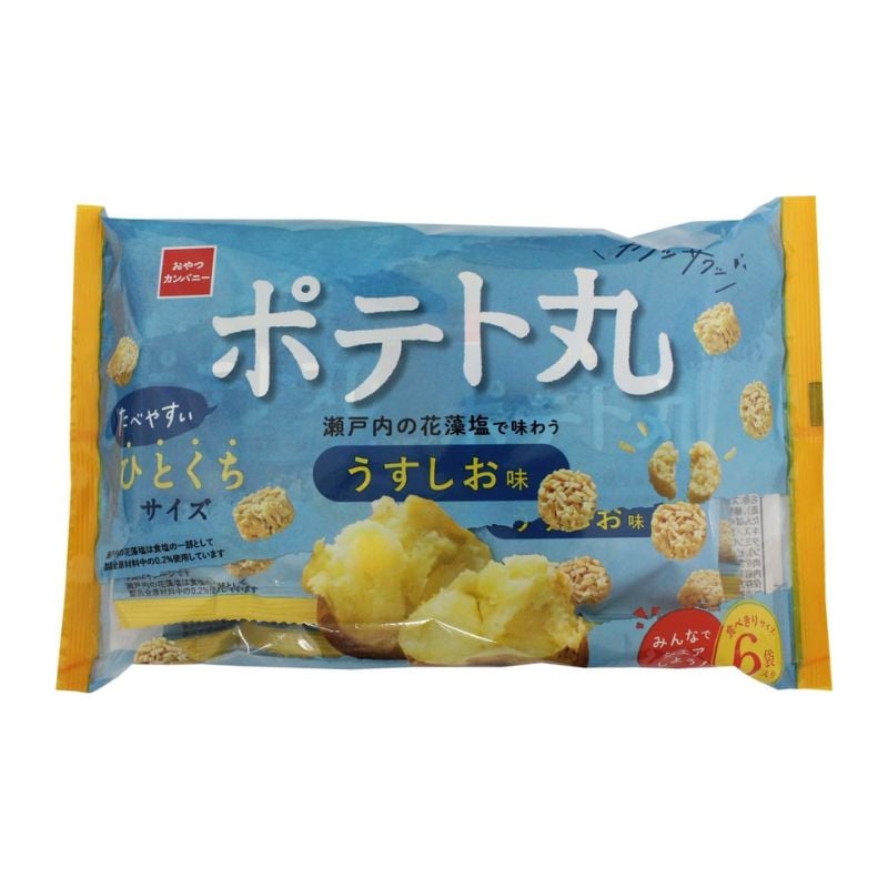 [3個]おやつカンパニー ポテト丸 うすしお味 6袋入 賞味期限2026.05.19
