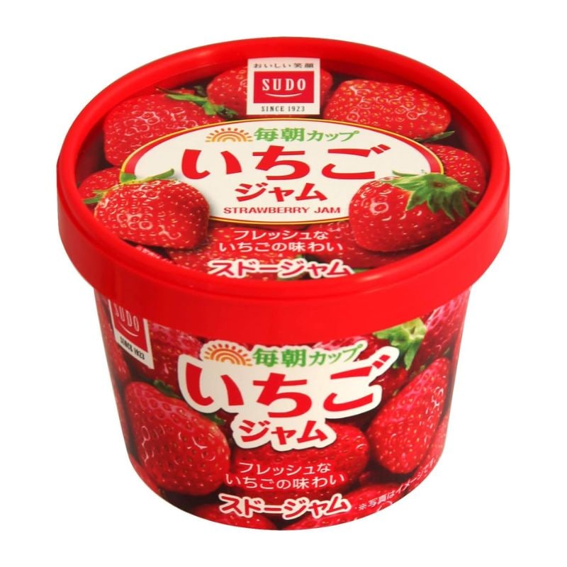 [2個]スドージャム 毎朝カップ いちごジャム 120g 賞味期限2026.07.31