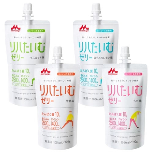 リハたいむゼリー いろいろセット【120g×全24袋入】4種類アソート 森永乳業 クリニコ(※)