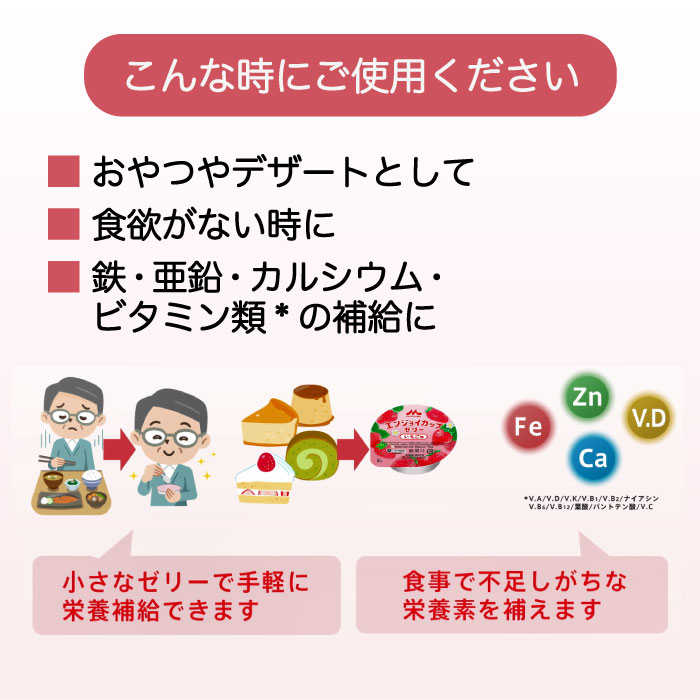 森永乳業 クリニコ エンジョイカップゼリー いろどりセット 70g
