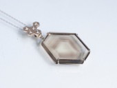 Smoky Phantom Quartz/K18WG “HACHINOSU” Necklace 【Deserto/デゼルト】