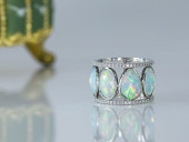 Opal_2.48ct-Diamond_0.22ct-pt950 Ring ～KIMAGURE-キマグレ～