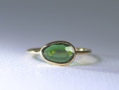 Green Garnet（Tsavorite)_0.60ct K18YG Ring 【Ramo petalo/ラモペタロ】