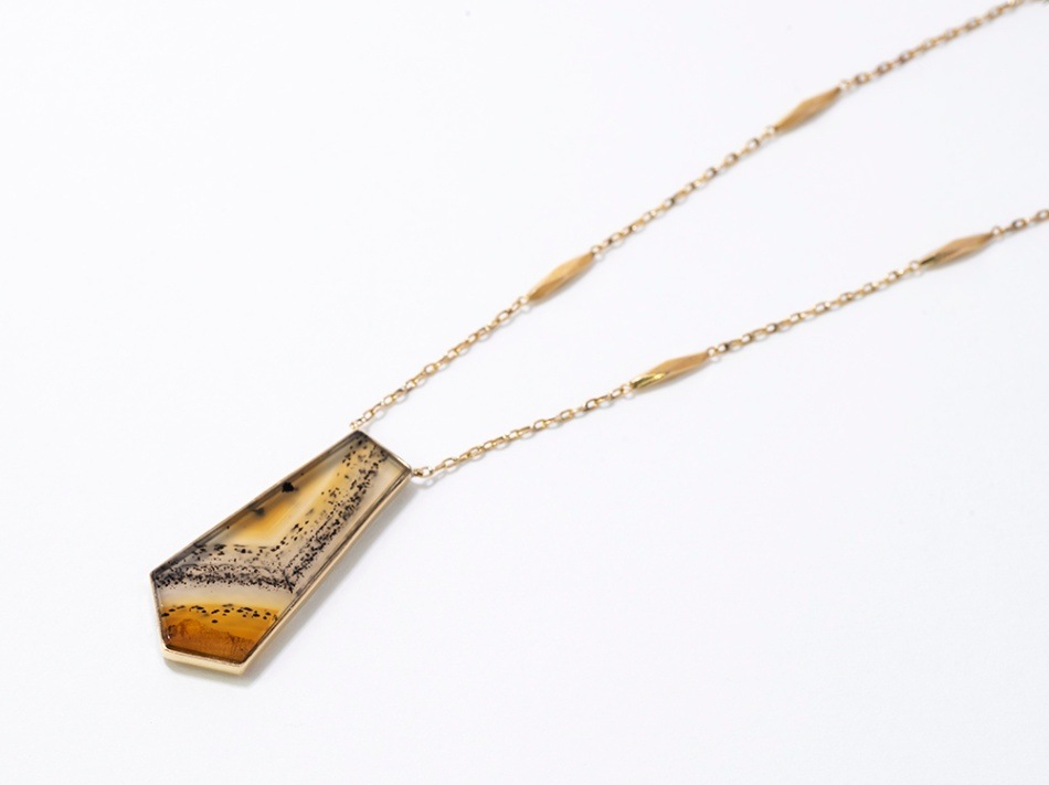 Montana Agate/K18YG Necklace 【Murion/ムリオン】