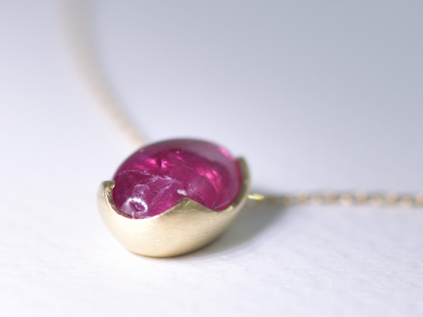Ruby_3.01ct/K18YG Necklace 【Cupola/クーポラ】