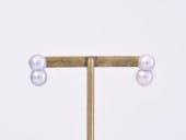 【実店舗にて販売済み】Akoya pearl / K14WG pierce 【Studs pierce】