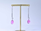 Pink tourmaline × Diamond / pt900 American Pierce　【Corremte/コレンテ】