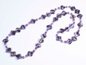 Amethyst×Yellow Agate Necklace 【opera necklace】