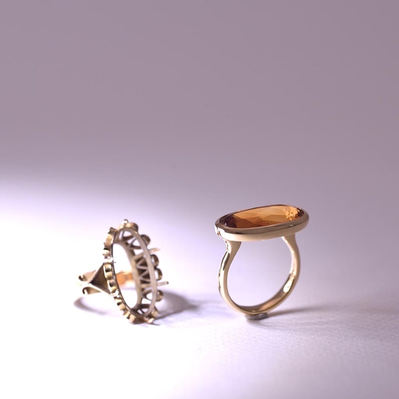 モデルオーダー事例<br>【ciel/シエル】<br>シトリンの輝きを解放