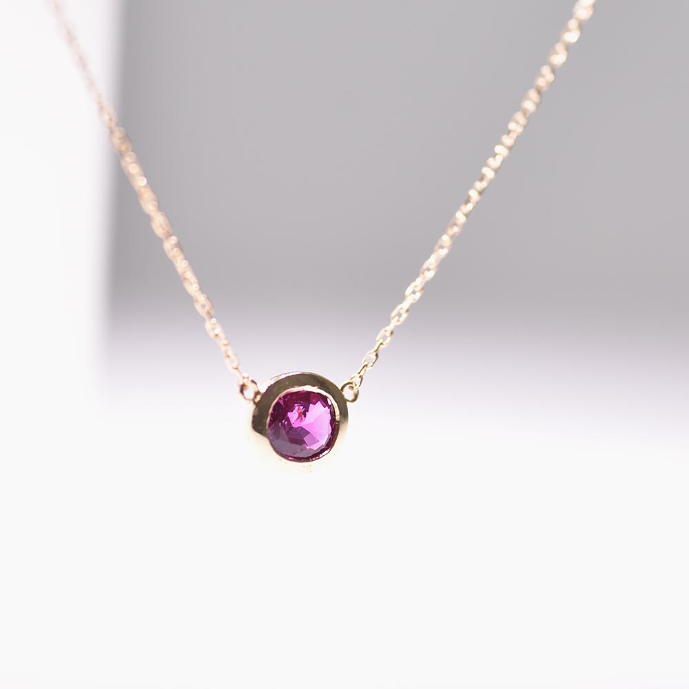 モデルオーダー事例<br>【Grana/グラーナ】<br>上品な一粒ルビー