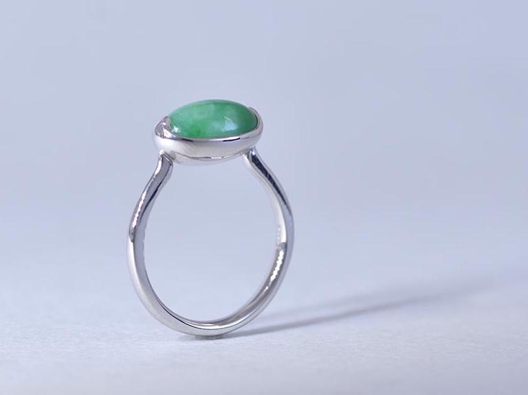 Natural Jadeite / Pt950 Ring【Primeiro/プリメイロ】