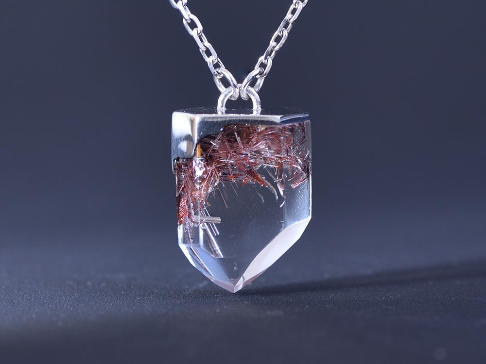 Red Rutilated Quartz / SV925 Necklace【stiria/スティーリア