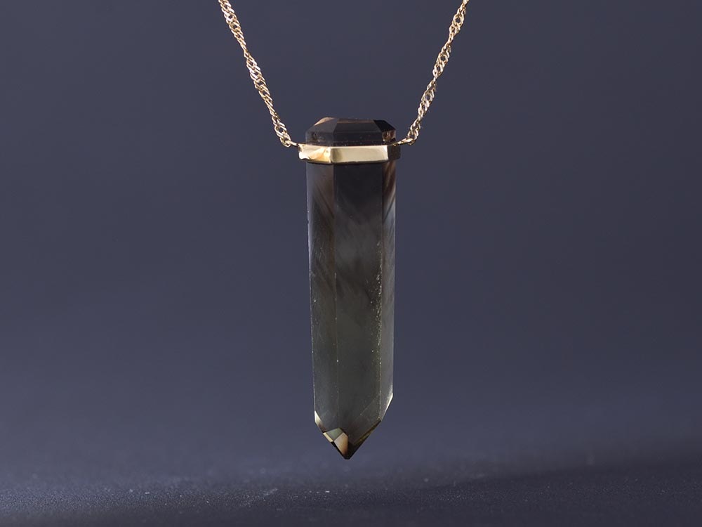 Citrine Smoky Phantom Quartz / K18YG Necklace【stiria/スティーリア】