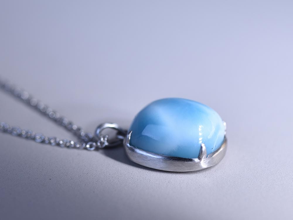 Larimar (Pectolite) / Pt900 Necklace【Deserto/デゼルト】