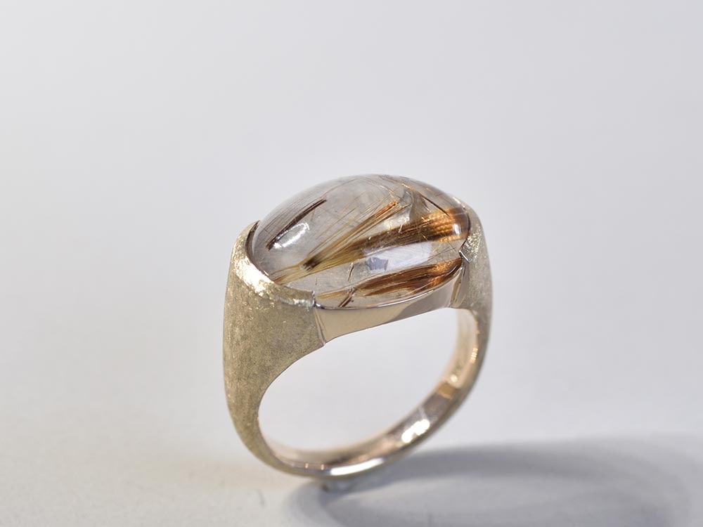 Red Rutilated Quartz / K10YG Ring【sala/サラ】