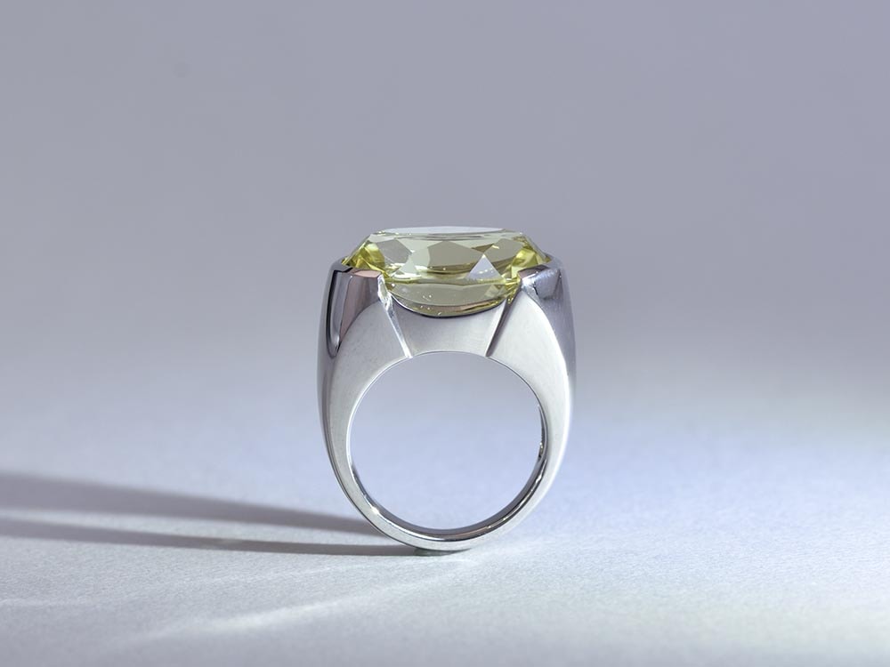 Lemon Quartz 17.13ct / SV925 Ring【sala/サラ】