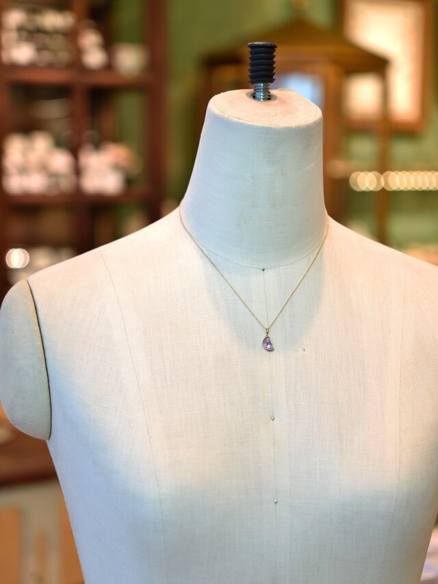 【店頭にて販売済み】Sapphire (Noheat) _1.13ct-K18YG Necklace【Petalo-ペタロ】