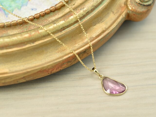 【店頭にて販売済み】Sapphire (Noheat) _1.13ct-K18YG Necklace【Petalo-ペタロ】