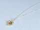 Hessonite Garnet_0.95ct/Diamond_0.04ct/K18YG Necklace【Reina/レイナ】