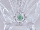 Green Garnet(Tsavorite)_0.48ct-Diamond_0.04ct-K18WG Necklace【Reina-レイナ】