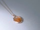 Rutile Quartz_11.74ct/K10YG Necklace【Petalo/ペタロ *ver.uno】