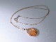 Rutile Quartz_11.74ct/K10YG Necklace【Petalo/ペタロ *ver.uno】