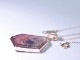 Red Geothite in Amethyst Quartz_19.50ct/K18PG Necklace 【Murion/ムリオン】